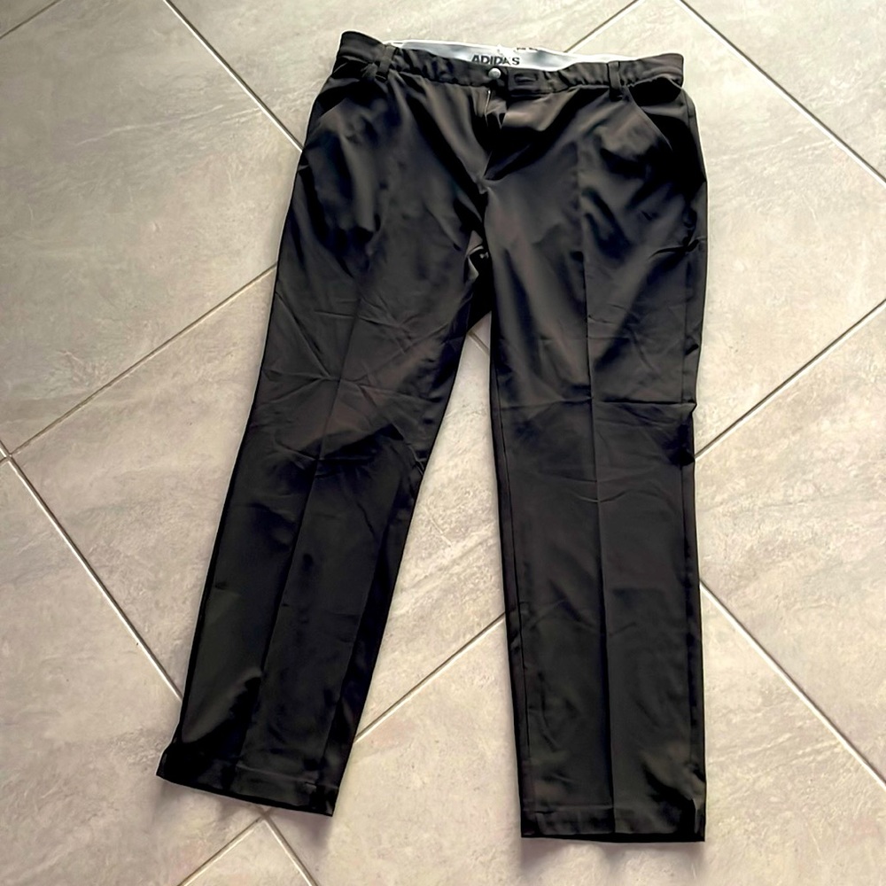 Adidas Men’s golf pants 36 x 30 black climacool NEW no tags
